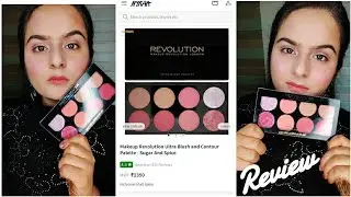 Makeup Revolution Sugar and Spice Blush palette Review and great uses ❤️ #kanchansglamlife