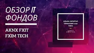 IT сектор. Стоит ли инвестировать? Обзор фондов на айти от тинькофф, финекс и альфы. FXIM TECH AKNX