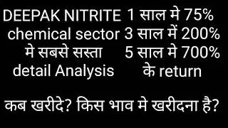 Deepak nitrite share price detail analysis share news deepak nitrite share analysis today's news