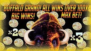 BUFFALO GRAND Slot Machine BIG WIN MAX BET BONUS multiple 100x+ ☀️