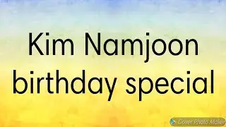 Tried drawing with his name // Kim namjoon  / Joonie birthday special // Preethi's Art //