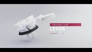Torsion clip Lever | Screwless solution for low door panel