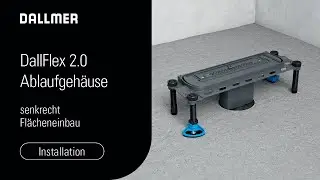 Ablaufgeh&auml;use DallFlex 2.0 senkrecht: Einbau in der Fl&auml;che