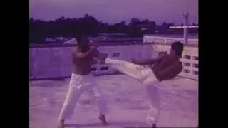 Impromptu Rooftop Workout in Kadena with, Tsutomu Nakahodo, Seiyu Shinjo, and Narahiro Shinjo, 1973