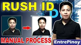 How To Change Rush ID Picture Background in Photoshop | Manual Background removal | EntrePinoy