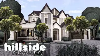 BLOXBURG: Hillside Suburban Modern House|| House Build