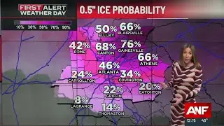 FIRST ALERT WEATHER: Set-up, temperatures and ice possibilities for weekend winter storm