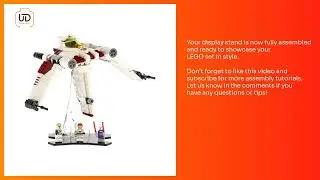 UNIQUEDISPLAY Display Stand for LEGO 75432 V-19 Torrent Starfighter - Assembly Tutorial