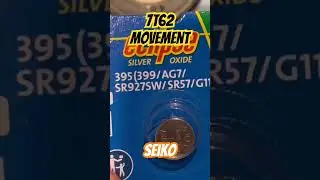 Seiko 7T62 Movement Battery Replacement  #seikowatch #chronograph #batteryreplacement