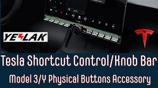 Easier Tesla controls with Yeslak Physical Button Control Bar/Knob