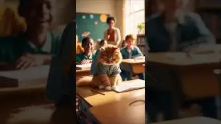 Cat in the School: A Feline Fantasy Adventure #cutecats #funnycats #catworld #cats #lovelycat #pets