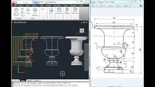 How to Design 3D Model with Revolve Command in Auto CAD EXERCISE # 46