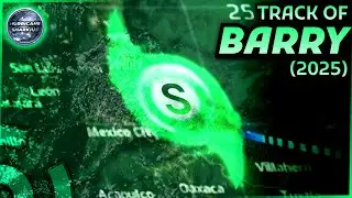 The Track of Tropical Storm Barry (2025)