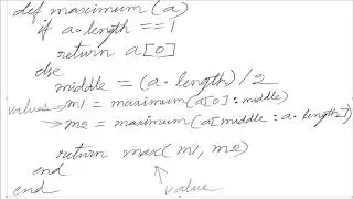 Find Largest Number Using Recursion