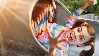 Carnivorous slide - challenged SCP 1562. Scary story slide eater