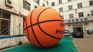 Advertising Basketball Inflatable Replica Customized Giant Event Inflatable Basketball For Festival