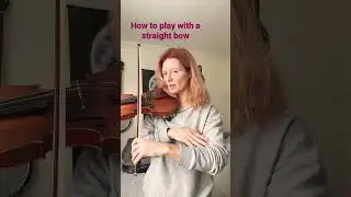 Learn how to play with a straight bow #violinist #howto #bow #learning