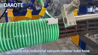 PVC spiral reinforced suction hose extruder machine line