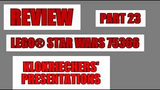 Klokriechers Creations - LEGO Star Wars - 2023 Advent Calendar - Set 75366 - Day 23 - Silent REVIEW