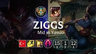 Ziggs Mid vs Yasuo - TR Master Patch 8.24