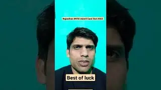 Rajasthan MVSI admit card 2022 #shorts #rsmssb