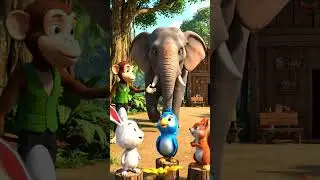 Monkey, Tiger, Rabbit & Parrot | Fun Jungle Classroom Adventure 🐒🦁🐰🦜 | Short Story for Kids