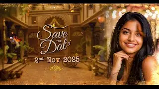 Cinematic Retro Save The Date Video | Retro Wedding Invitation Video | Flute BGM | InspireStudio