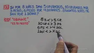 M&Eacute;TODO DE EQUIVALENCIAS (Cuatro Operaciones)