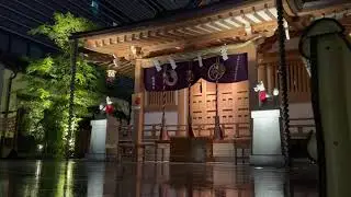 Rain & Shrine: FUKUTOKU SHRINE - Rain Sounds, City Noise | White Noise, Rain Ambience, ASMR Sleep