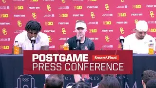 USC Football vs Michigan State Post Game Press Conference | Trojans Win 45-31