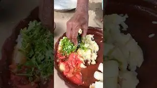Boiled Rice with Potato-Tomato Mash & Boiled Radish | Bengali Village Meal #shorts #recipe