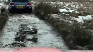 Toyotas in the last of the snow in North Wales today. 