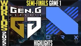 GEN vs DRX Highlights Game 1 | Worlds 2022 Semifinals | Gen.G vs DRX G1