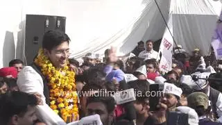 Watch AAP supporters celebrate Aam Aadmi Party's win in Delhi elections 2020