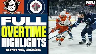 Anaheim Ducks at Winnipeg Jets | FULL Overtime Highlights - April 16, 2025