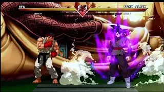 RYU vs GOKU BLACK - Highest Level Incredible Epic Fight 🔥