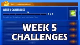 ALL WEEK 5 CHALLENGES FORTNITE (SEASON 6) WEEK 5 ALL CHALLENGES GUIDE EASY WEEK 5 CHALLENGES!
