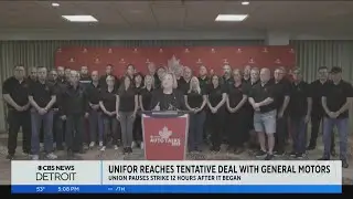 Canadian autoworkers, GM reach tentative contract agreement, ending strike that began at midnight