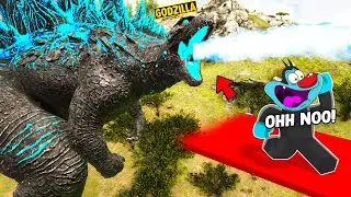 GODZILLA Getting Mad On Oggy | ARK: Survival Evolved ! #S04 Ep02 .ft Oggy