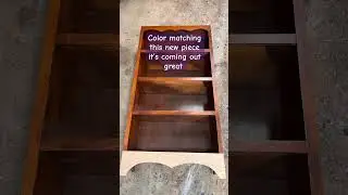 Color stain matching new molding