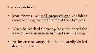 My Greatest Olympic Prize by Jesse Owens Explained