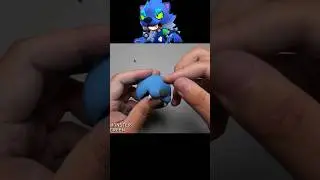 브롤스타즈 늑대인간 레온 만들기  I made brawl stars WEREWOLF LEON with air dry clay #brawlstars