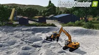 FS25 🚧 Crushing Limestone - Hof Bergmann Map 🚧 Farming Simulator 25 Mods