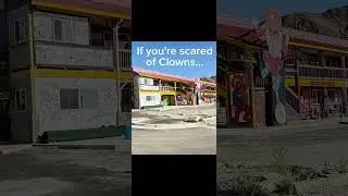 That would be a NO...#roadtrip #offbeat #clown#haunted#motel#creepy