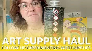 ★ ART SUPPLY HAUL 2021 FOLLOW-UP: Experimenting with $100 worth of art supplies ★