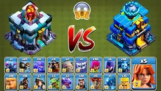 Giga Tesla vs Giga Inferno vs All Troops | Th12 Giga Tesla Vs TH13 Giga Inferno