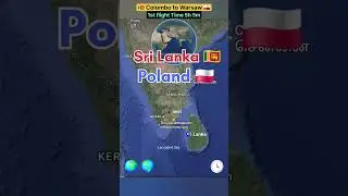 Sri Lanka 🇱🇰 to Poland Warsaw 🇵🇱 flight Route 1stop flight ✈️ Operator by Qatar Airways 