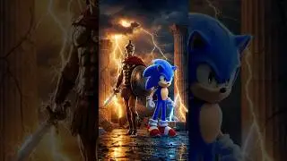 Perseus & Sonic AI Fusion 🪽🌀 Hybrid Speedster! #Mythology #Gaming #hybrid #fusion #Perseus #Sonic