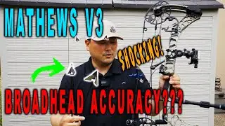 Mathews V3 Broadhead Long Distance Accuracy Test (QAD Exodus VS Grim Reaper Micro Hades Pro)