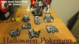 2024 Free Must have 3d Prints Halloween Pokemon Edition!